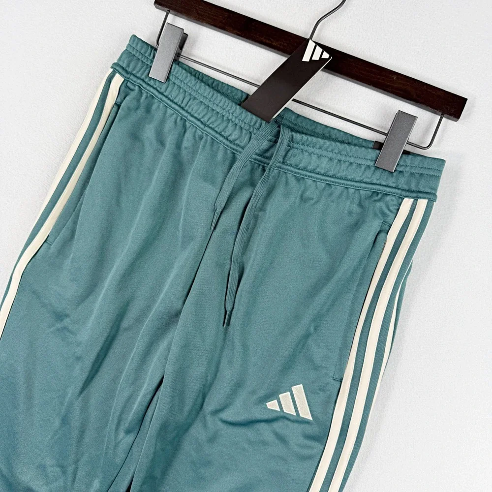 Adidas Tiro Essential Soccer Pants Size M Mens Teal/White KC3135, NWT